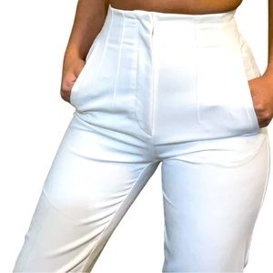 White pants zara xs